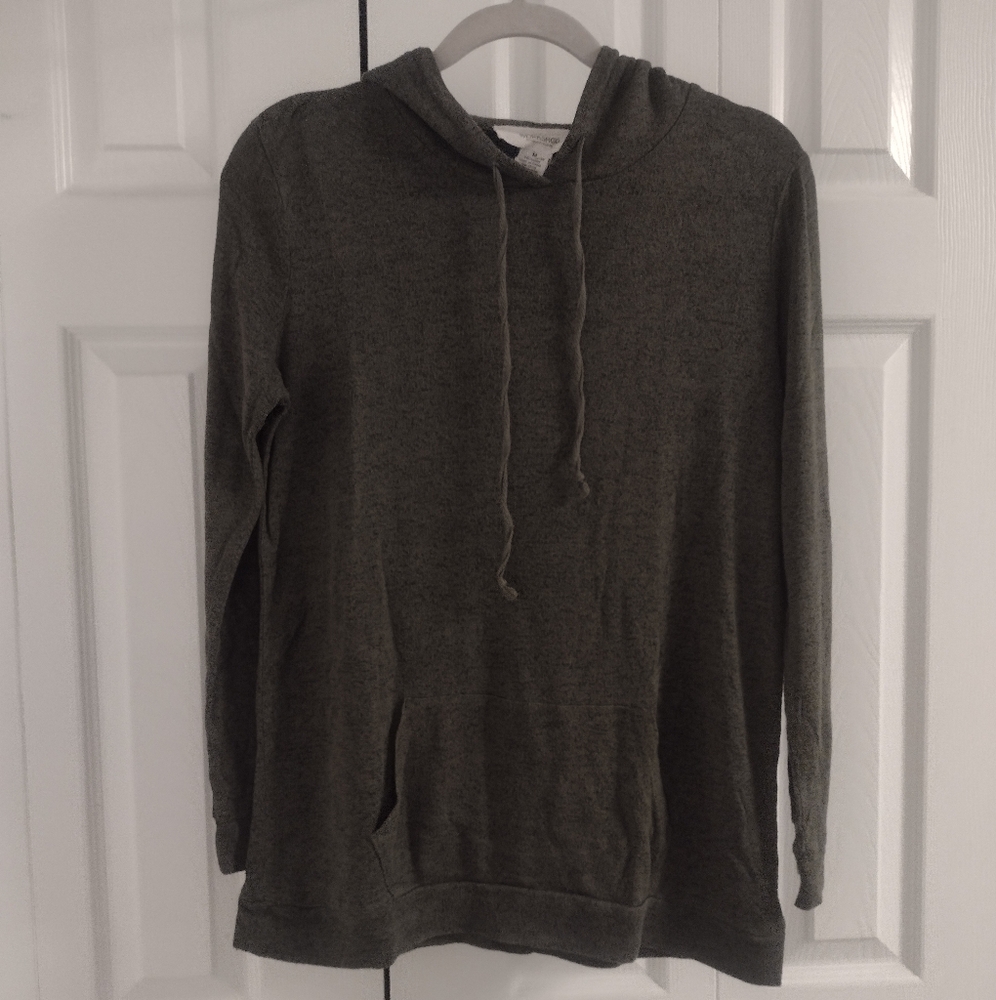 Workshop Republic Clothing Olive Green Lightweight Hoodie